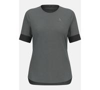 Odlo Crew Ride 365 Short Sleeve T-shirt Gris S Femme Black Melange / Grey Melange