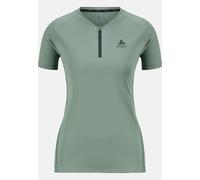 Odlo T-shirt de running à ½ zip X-Alp pour femme, L, vert
