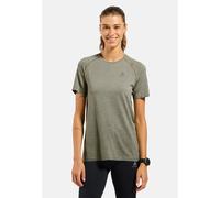 Odlo Crew Essential Seamless Short Sleeve T-shirt Beige,Vert L Femme