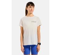 Odlo T-shirt de running imprimé Essentials pour femme, L, beige