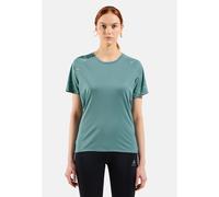 T-shirt Odlo The Essentials Print Running manches courtes vert arctique femme - S