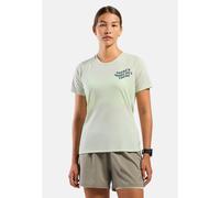 Odlo T-shirt de running imprimé Essentials TMOT pour femme, XS, green