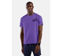 Odlo Hommes Essential Print Tee Vêtements De Course Maillot De Course Afterparty - Violet XXL