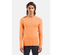 Odlo T-shirt de running sans coutures à manches longues Essentials pour homme, XL, orange