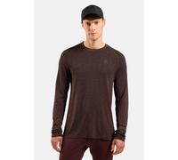 Odlo T-shirt de running sans coutures à manches longues Essentials pour homme, XXL, bordeaux