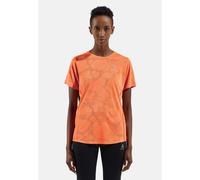 Odlo T-shirt de running technique Zeroweight Engineered Chill-Tec pour femme, L, orange