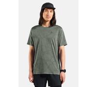 Odlo Hommes Zeroweight Engineered Chill-Tec Tee Vêtements De Course Maillot De Course Shadow Melange - Vert Olive S