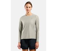 Odlo T-shirt manches longues Zeroweight Chill-tec Beige/Gris Femme M