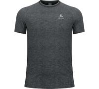 Odlo T-shirt de course Essential Seamless Col rond Manches courtes Gris Taille S