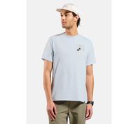 Odlo T-shirt en coton mélangé Ascent avec imprimé Nautical Flags pour homme, L, blau