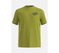 Odlo T-shirt en coton mélangé Ascent avec imprimé There’s More Out There pour homme, XL, vert