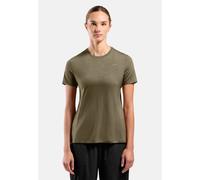 Odlo T-shirt en laine mérinos 160 à motif nuage Ascent pour femme, XS, vert