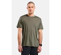 Odlo T-shirt en laine mérinos mélangée Odlo POW Collective Voices pour homme, L, vert