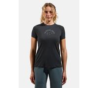 Odlo T-shirt imprimé Ride 365 Performance Wool 130 pour femme, S, noir