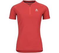 Odlo T-Shirt Manches Courtes 1.2 Zip Axalp Trail Femme - Tee-shirts de running femmes XL