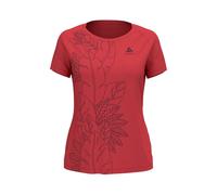 Odlo T-Shirt Manches Courtes Concord Femme Rouge - T-shirt outdoor femmes XS