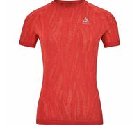 Odlo T-Shirt Manches Courtes Zeroweight Ceramic Femme Rouge - Tee-shirts de running femmes S