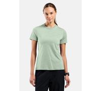 Odlo T-shirt Merino Tencel Plain Tee pour femme - Randonnée, Casual Comfort - vert, M