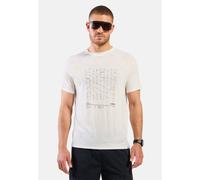 Odlo T-shirt Mérinos Tencel Hyper Map pour homme, M, beige