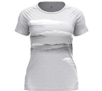 Odlo T-Shirt Short Sleeve Crew Neck Concord Mountain Print Femme - T-shirt outdoor femmes L