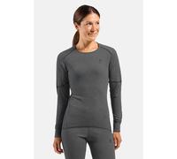 Odlo - Première couche technique - BL Top Crew Neck LS Active X-Warm W Odlo Steel Grey Melange pour Femme - Taille M - Gris Gris M
