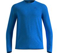 Odlo - T-shirt ultra-respirant - Essential Seamless LS Tee M Dazzling Blue Melange pour Homme - Taille M - Bleu Bleu M