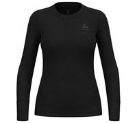 Odlo - Top Crew Neck L/S Merino 200 W Black - L - Sous-vêtement technique