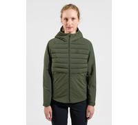 Odlo Veste à capuche d’isolation intermédiaire Ascent S-Thermic pour femme, XS, vert
