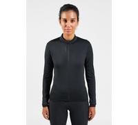 Veste de cyclisme femme odlo full zip zeroweight ceramiwarm noir