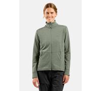 Odlo Veste multisport à zip intégral en polaire à structure quadrillée Essentials pour femme, XL, gris