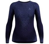 Odlo - Women's BL Top Crew Neck L/S Perf. Warm Blackcomb - Sous-vêtement synthétique - XS - skipper blue