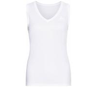 Odlo - Women's Bl Top V-Neck Singlet Active F-Dry Light - Sous-Vêtement Synthétique Taille S, Blanc