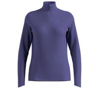 T-shirt Odlo Essentials Ceramiwarm demi-zip manches longues violet femme - L