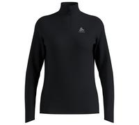 Odlo - Women's Mid Layer 1/2 Zip Essential Ceramiwarm - T-shirt technique - XS - black