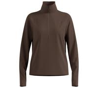 Odlo - Women's Mid Layer 1/2 Zip Essential Thermal - T-shirt de running - M - brown granite
