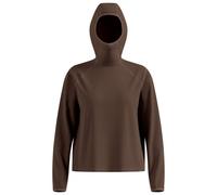 Odlo - Women's Mid Layer Hoody Cubic - T-shirt technique - S - brown granite