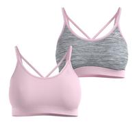 Odlo - Brassière respirante - Seamless Low Bra W Hyper Pink/Grey Melange pour Femme - Taille S - Rose Rose S