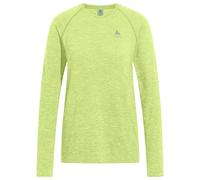 Odlo - Women's T-Shirt Crew Neck L/S Essential Seamless - T-shirt technique - M - shadow lime melange