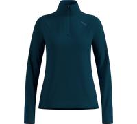 Odlo Midlayer Manches Longues 1/2 Zip X-Alp Femme L Bleu Marine