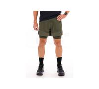 Odlo Short de running 2 en 1 X-Alp Trail 6 Inch pour homme - Trail Running, Randonnée - gris, L