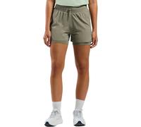 Odlo Zeroweight 3in 2in1 Short De Running Femmes - Kaki, Taille L