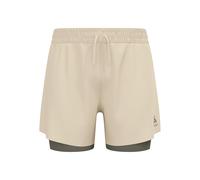 Odlo Short de running 2 en 1 Zeroweight 5 Inch pour homme, XL, beige