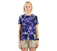 ODLO Zeroweight Chill Tec Print T-shirt Crew Neck S/s W - Femme - Violet / Noir / Blanc - taille S- modèle 2025