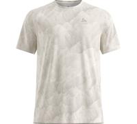 Odlo - T-shirt ultraléger et respirant - Zeroweight Chill-Tec Print M Gardenia pour Homme - Taille S - Gris Gris S
