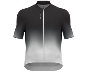 ODLO Zeroweight Chill-tec Print S/u Collar S/s Full Zip - Homme - Noir - taille S- modèle 2024