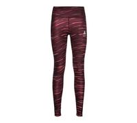 Odlo Zeroweight Print Reflective Tights Femme Noir - Collants de running femmes S