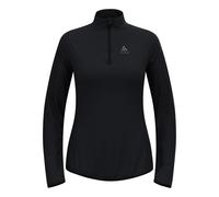 Odlo Zeroweight Warm Mid Layer 1/2 Zip Maillot De Course Femmes-Noir, Taille XL