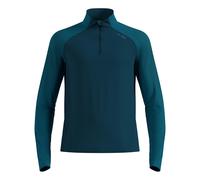 Odlo Zeroweight Warm Mid Layer 1/2 Zip Maillot de course Hommes - bleu petrol M