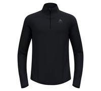 Odlo Zeroweight Warm Mid Layer 1/2 Zip Maillot De Course Hommes-Noir, Taille S