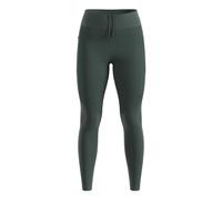 Odlo Collant de course Zeroweight Warm Reflective Femmes Vert olive Taille L